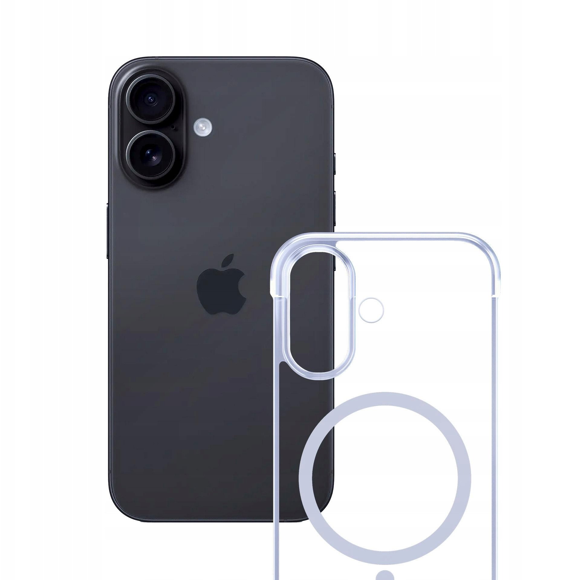 Mbështjellës telefoni 3MK Just20g Clear MagCase, për iPhone 17, me MagSafe, transparent