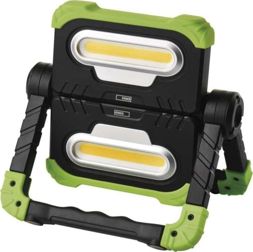 Reflektor portativ EMOS LED, 2000 lm, bateri 8000 mAh, i gjelbër e zi