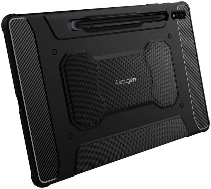 Mbrojtëse Spigen Rugged Armor për Samsung Galaxy Tab S7+, e zezë