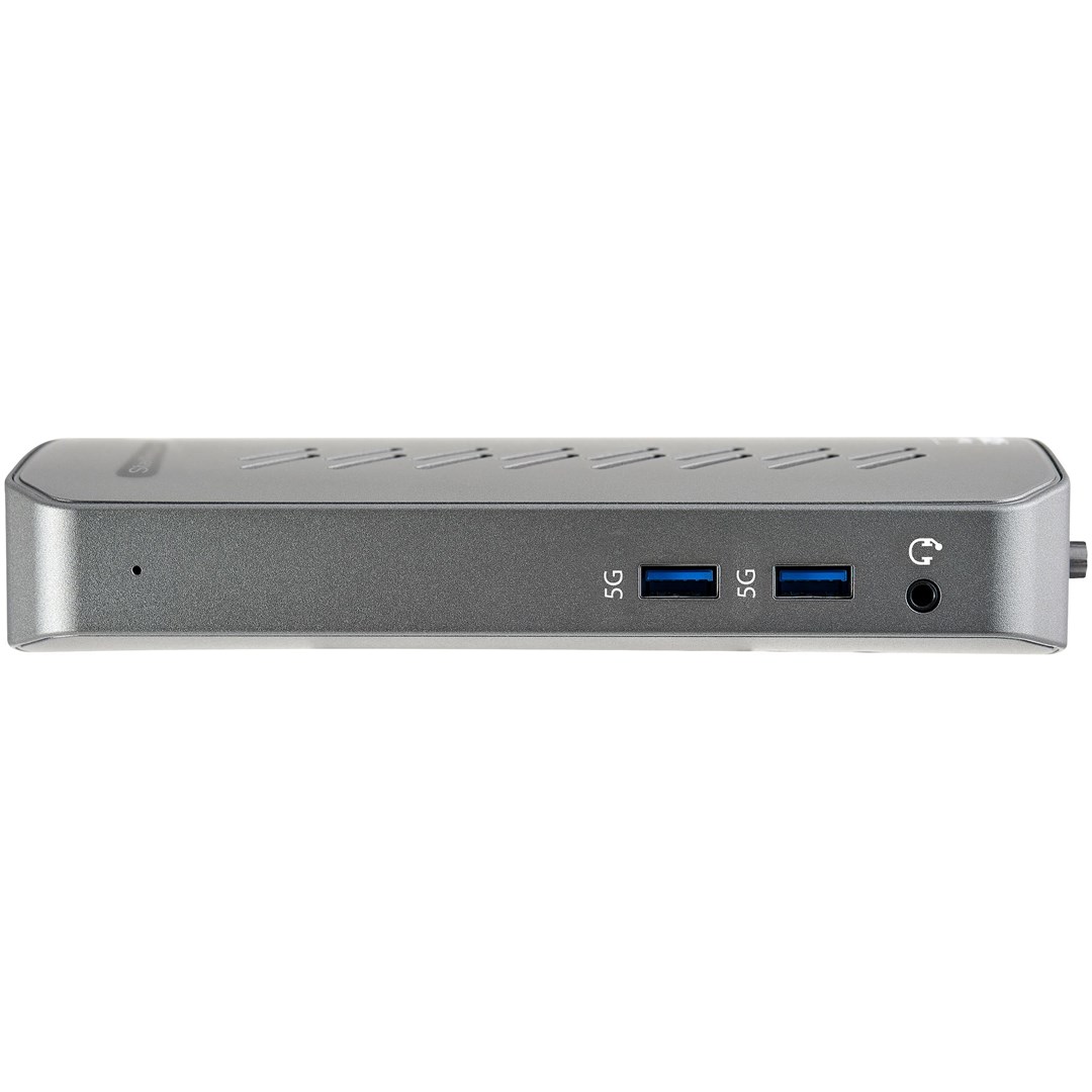 Stacion docking Startech USB-C/USB-A, Dual 4K 60Hz, HDMI/DP, i hirtë