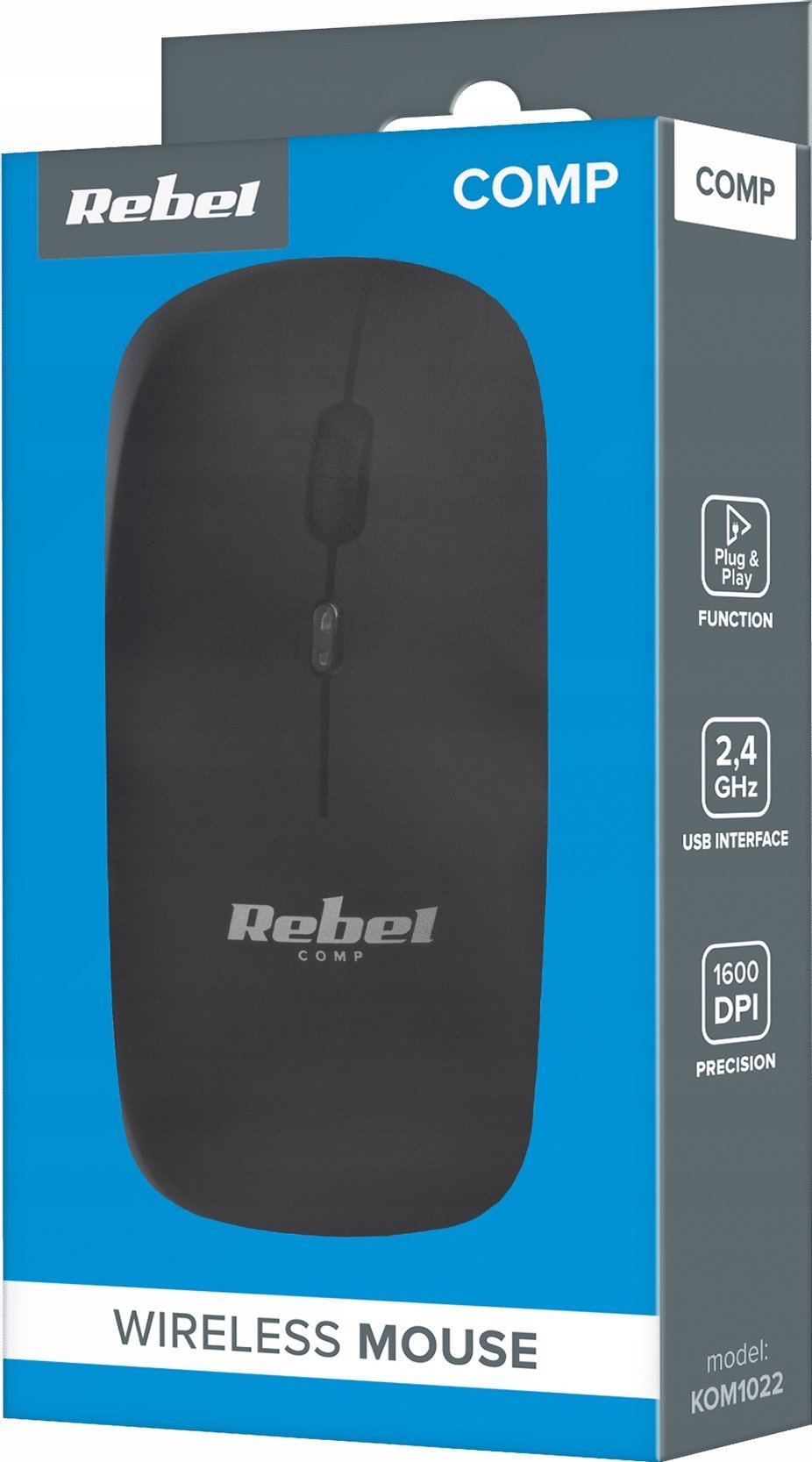 Maus pa tela Rebel WM210, 2.4GHz, 3 nivele DPI, i zi