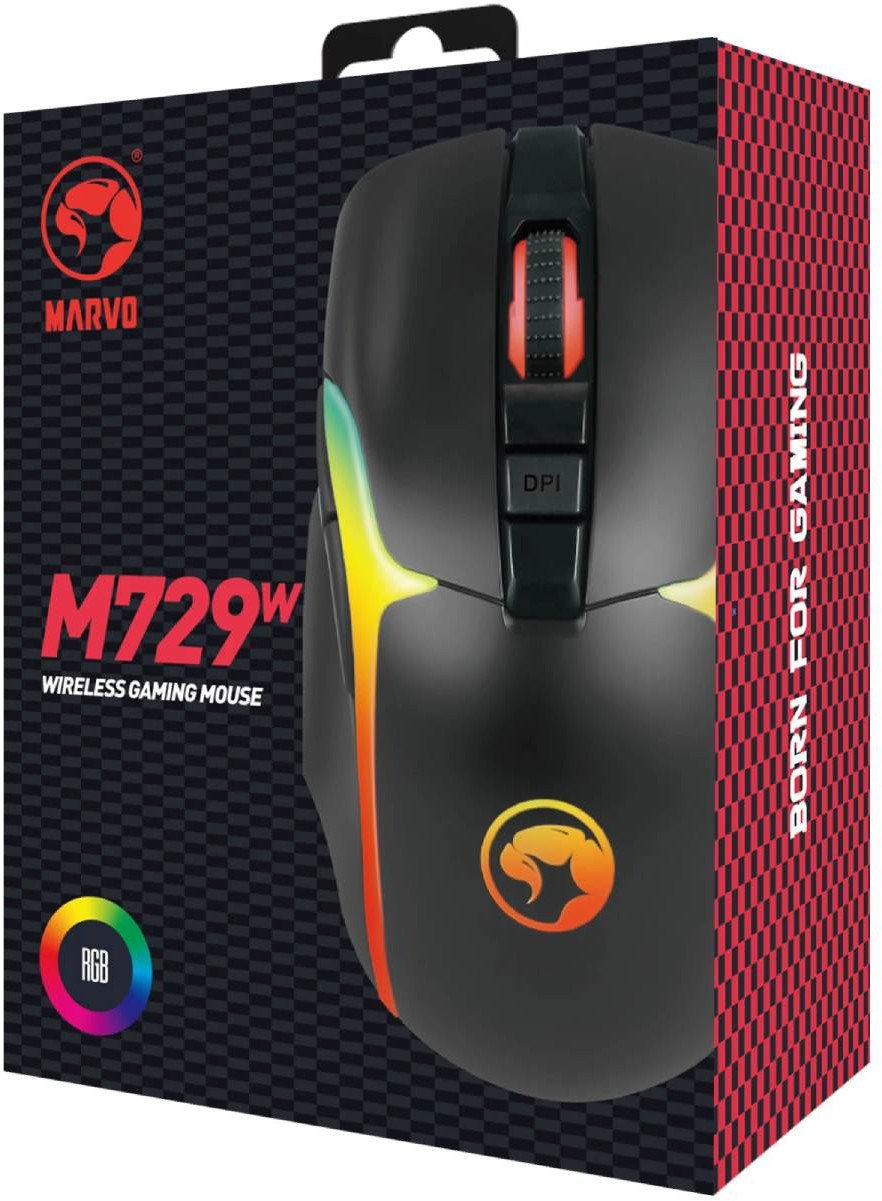 Maus gaming Marvo M729W PRO, wireless, 8000 DPI, i zi