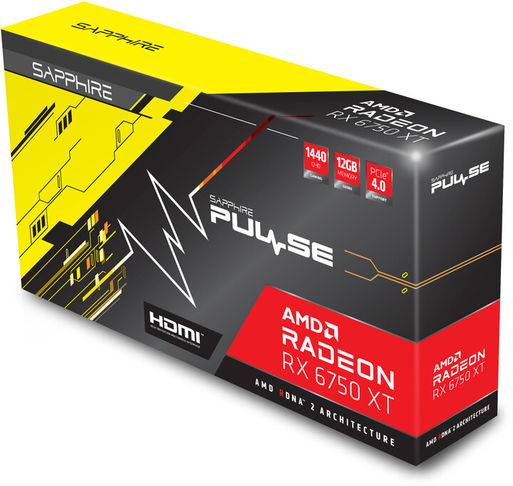 Kartelë grafike Sapphire PULSE RADEON RX 6750 XT GAMING OC 12GB, 12GB GDDR6