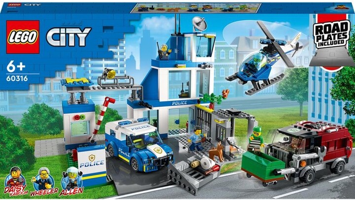 Set lodër LEGO City 60316 Police Station, 668 pjesë