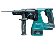 Çekiç-sharrë pa kabllo Makita DHR243, 18V LXT, brushless, pa bateri, blu