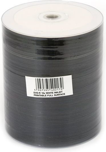Дискови Omega, DVD+R 4,7 GB 16x, бели, 100 парчиња