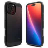 Mbrojtëse për celular Spigen Crystal Hybrid, për iPhone 15 Pro, e zezë