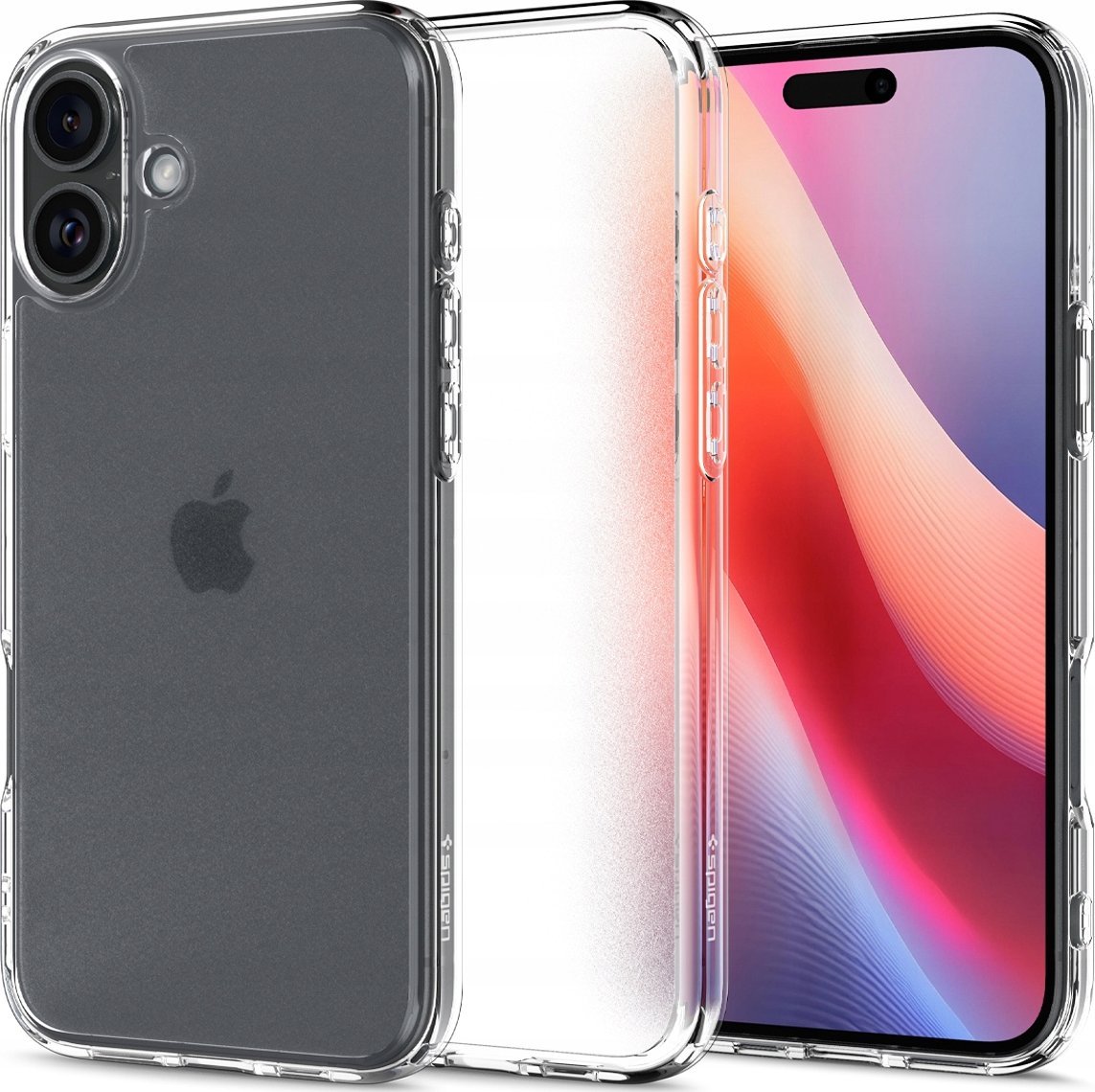 Маса за телефон Spigen Ultra Hybrid, за iPhone 16, проѕирна, Frost Clear