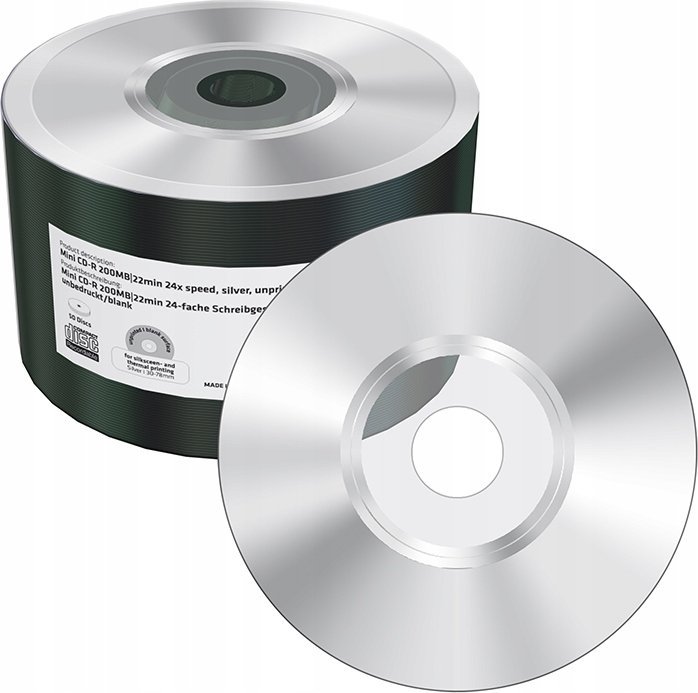 Mini CD bosh MediaRange MR258, CD R, 200MB, 8cm, pa logo