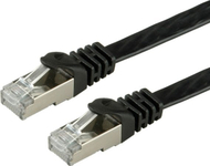 Kabllo rrjeti VALUE FTP Cat.6, i sheshtë, 5m, i zi