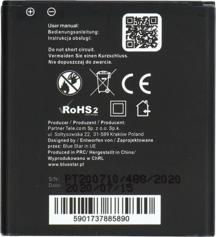 Bateri Blue Star Premium për Samsung Galaxy Core Prime G360, 1700mAh, Li Ion