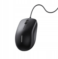 Mouse optik Ugreen MU007, me kabllo USB, 3 butona, i zi