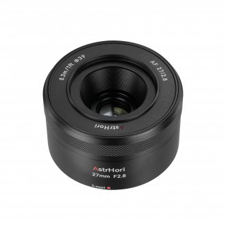 Objektiv AstrHori AF 27mm f/2.8 APS C për Fujifilm X, autofokus, i zi