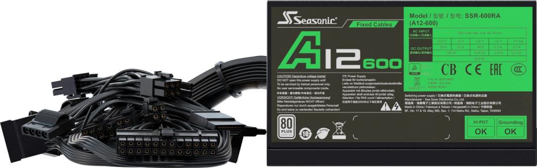 Burim energjie SeaSonic A12 SSR-600RA ATX, 600W