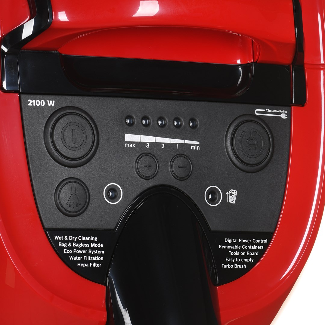 Fshesë larëse Bosch AquaWash&Clean BWD421PET, 2100W, filtër HEPA, blu