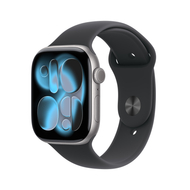 Apple Watch Series 11 GPS 46mm Space Grey Aluminium Case with Black Sport Band, S/M
