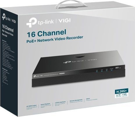 Videoregjistrues rrjeti TP-Link Omada VIGI NVR2016H, 16 kanale PoE+, 4TB, i zi