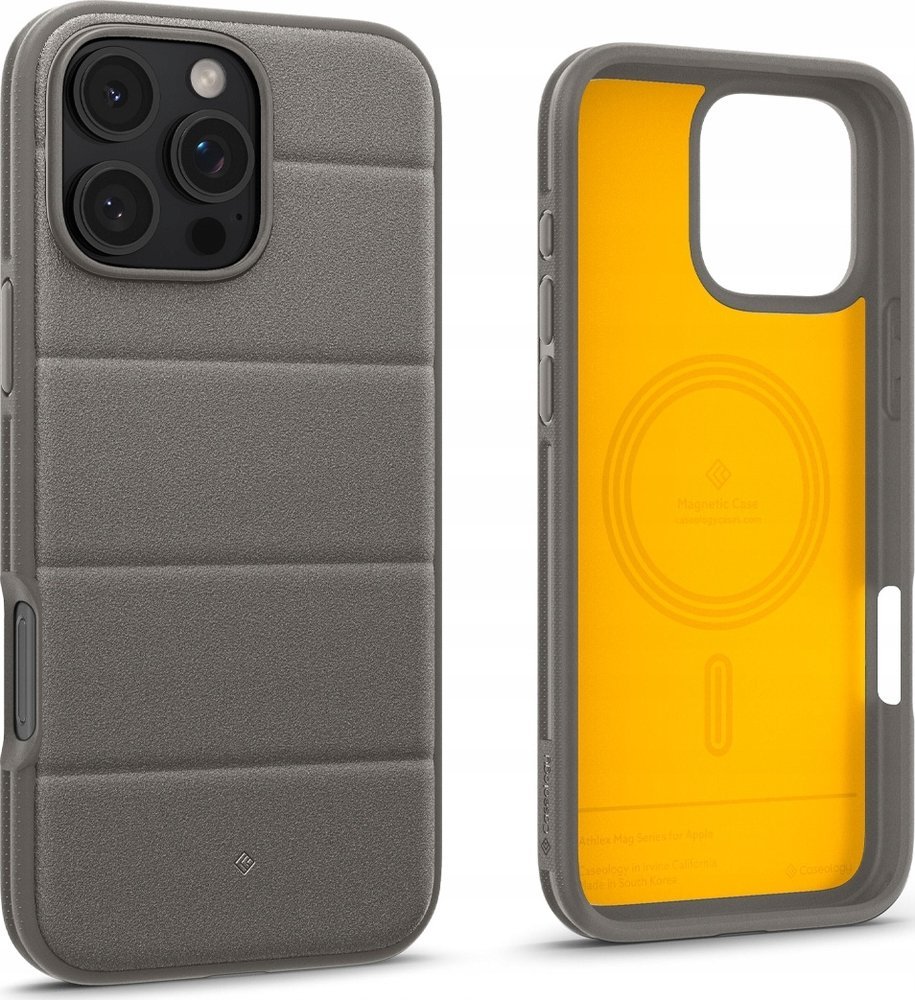 Mbulesë Caseology by Spigen Athlex MagSafe për iPhone 16 Pro Max, mbrojtëse, Active Gray