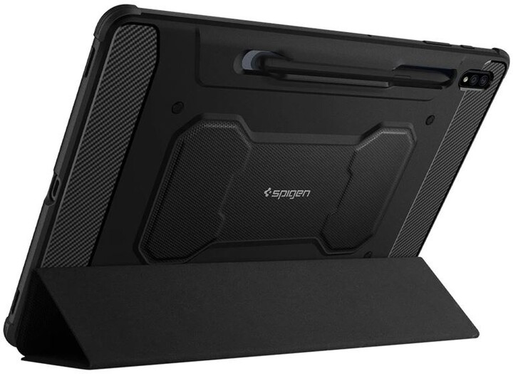 Mbrojtëse Spigen Rugged Armor për Samsung Galaxy Tab S7+, e zezë