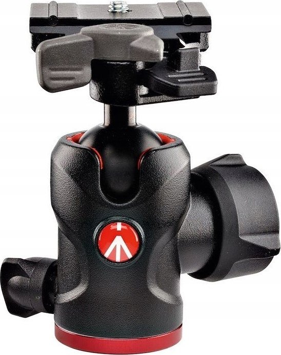 Kokë tripodi Manfrotto 494 Center Ball Head MH494-BH, kapacitet 9 kg, me pllakë 200PL PRO, e zezë