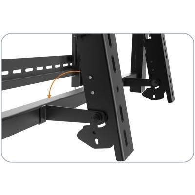 Mbajtëse muri për TV Techly, 45-70", 70kg, VESA 600x400, e zezë