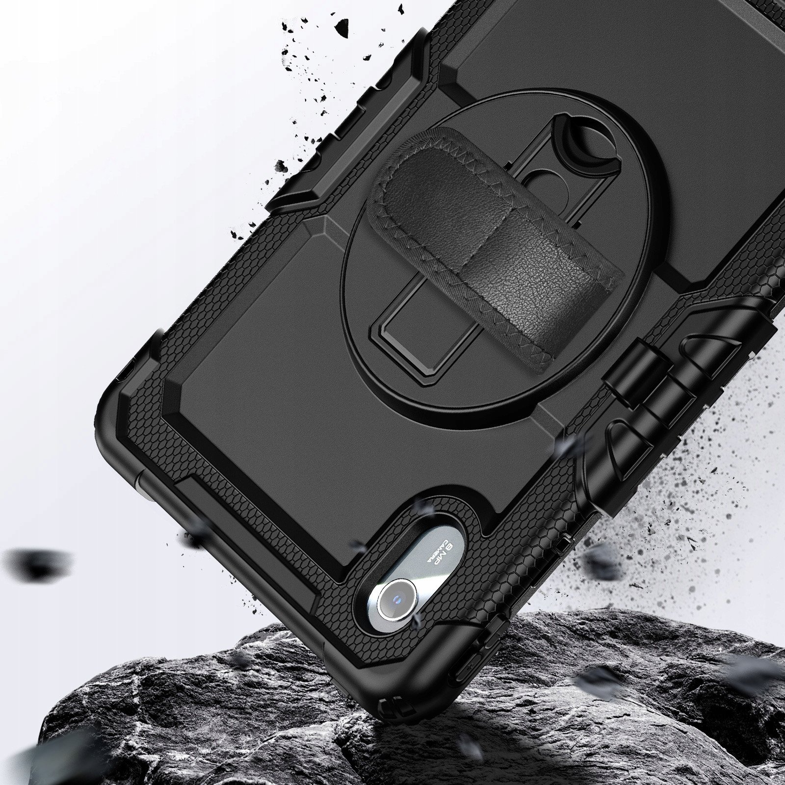 Футрола со заштитно стакло Tech-Protect Solid за Lenovo Idea Tab 11.0, со држач, црна