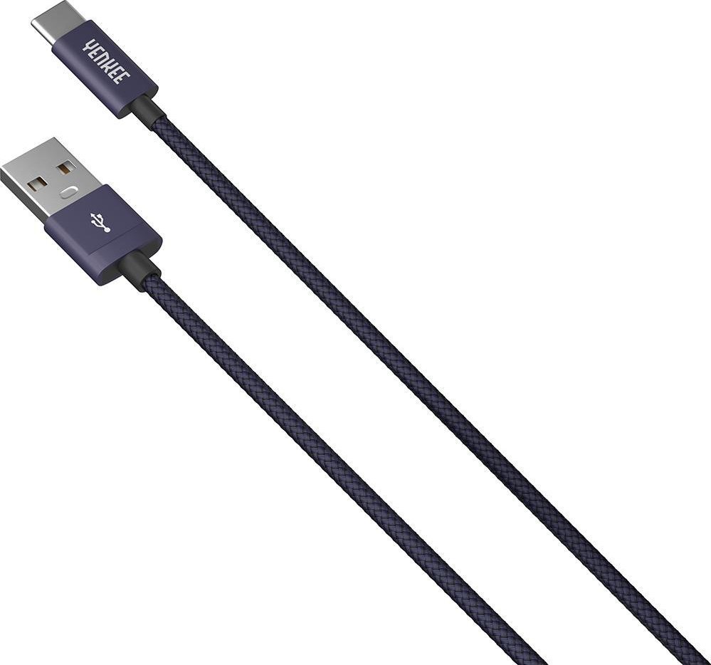 Kabllo USB YENKEE YCU 301 BE, USB A 2.0 në USB C, 1m, vjollcë