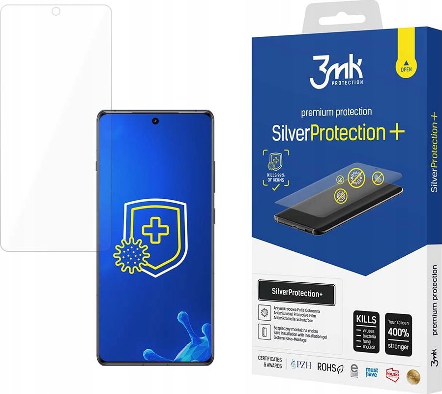 Folie mbrojtëse 3mk SilverProtection Plus për OnePlus 12R, antimikrobike, vetërigjeneruese, transparente