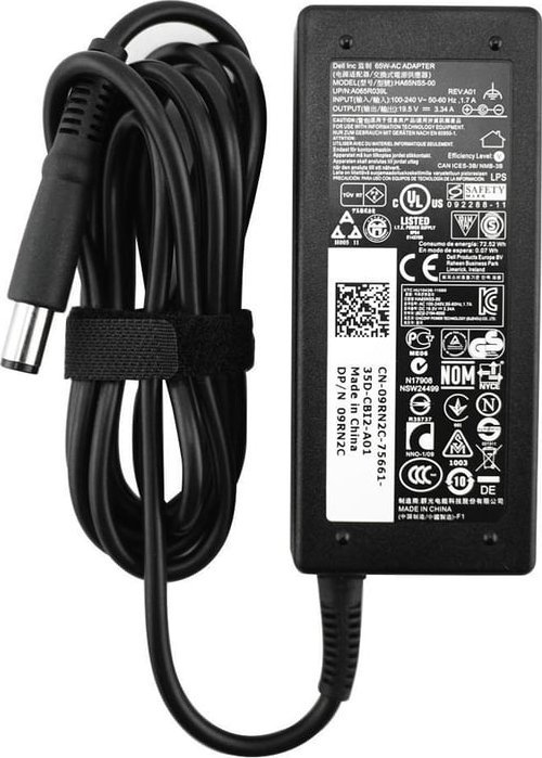 Karikues për laptop Dell 450-ABFO, 65W, 100-240V, i zi