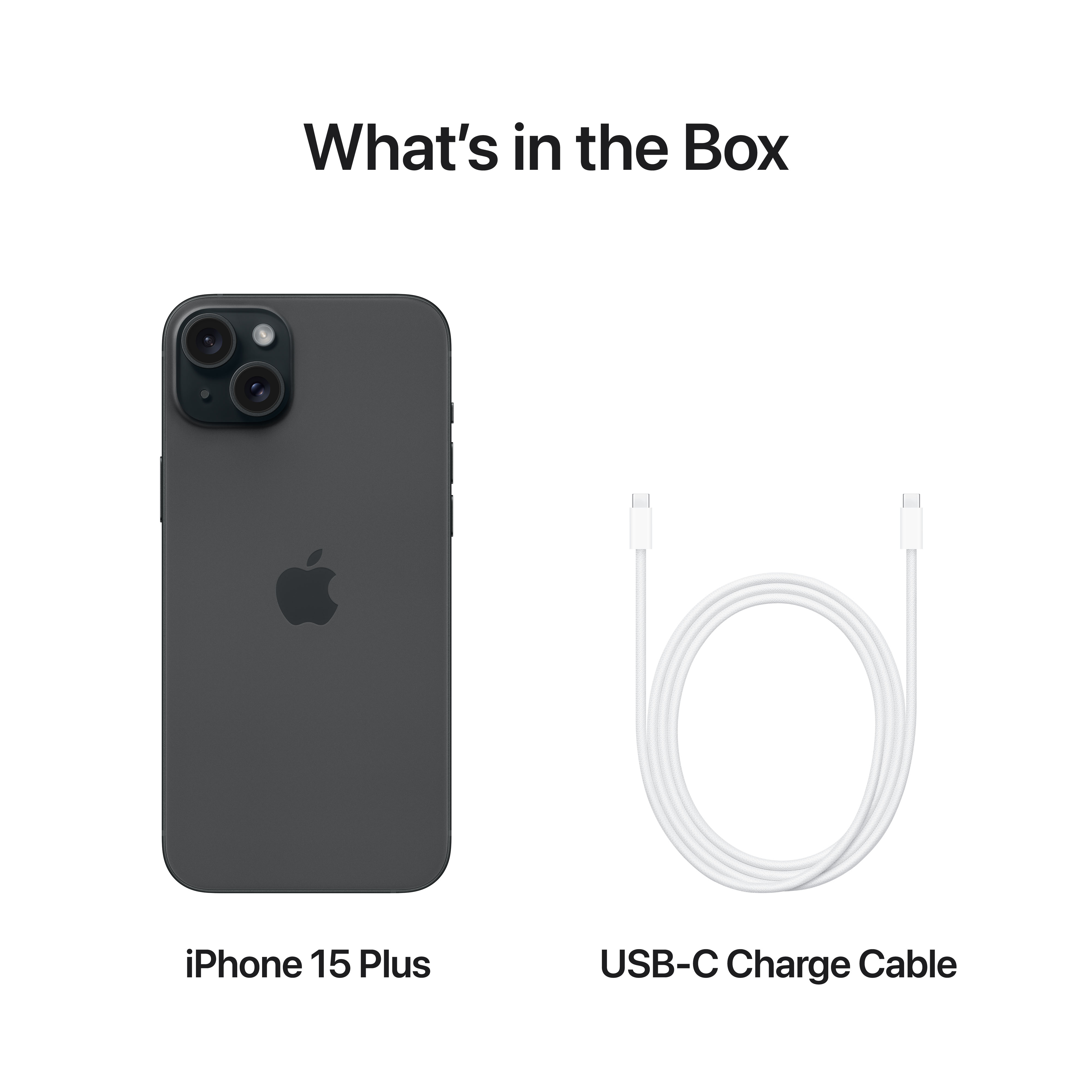 Apple iPhone 15 Plus, 128GB, Black