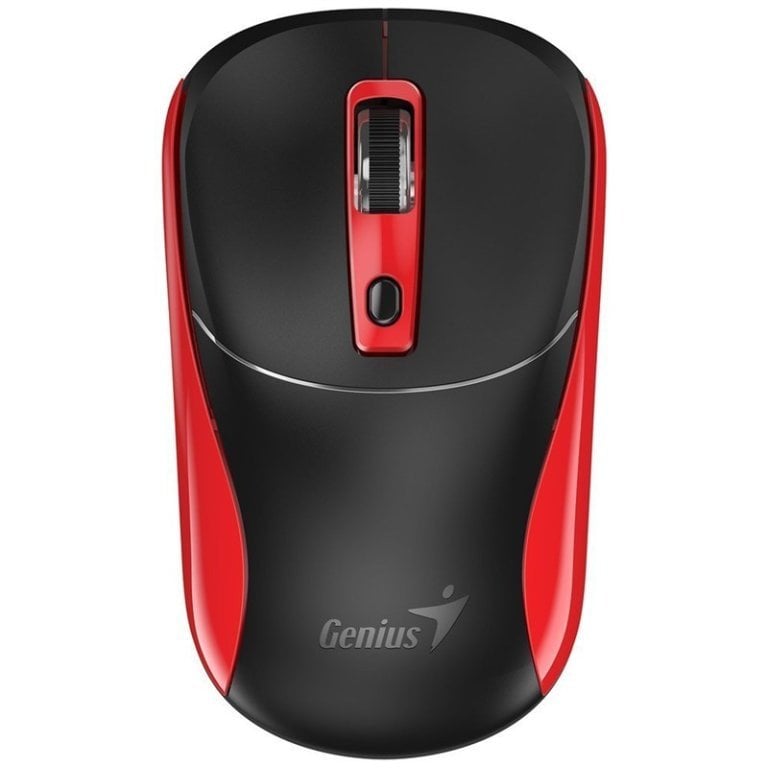 Maus wireless Genius NX-7123, 1200 DPI, optik, i zi me të kuqe