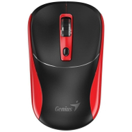 Безжичен глушец Genius NX-7123, 1200 DPI, оптички, црн со црвена боја