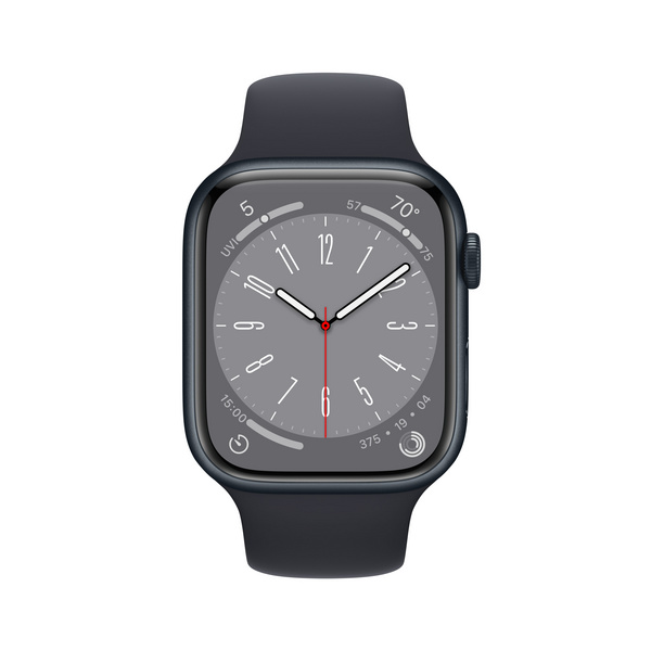 [OUTLET] Apple Watch S8 GPS 45mm, Midnight Aluminium Case me Midnight Sport Band, Regular