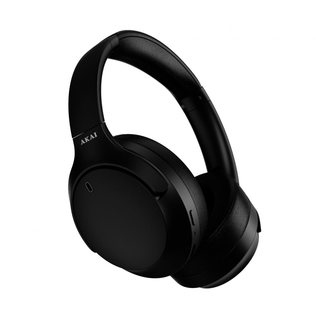 Kufje Over-Ear Akai BTH-P200ANC, Wireless Bluetooth, ANC, të zeza