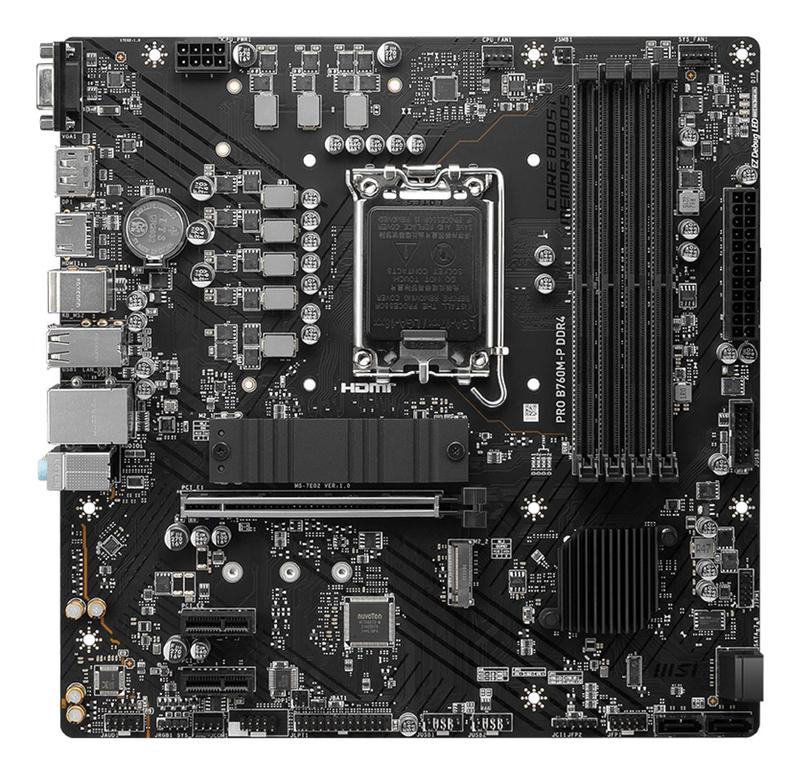 MSI PRO B760M-P DDR4 - motherboard - micro ATX - LGA1700 Socket