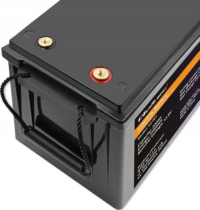 Bateri LiFePO4 Qoltec, 12.8V, 200Ah 2560Wh, me BMS