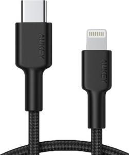 Kabllo AUKEY CB-CL02, USB C në Lightning, 1.2 m, e zezë