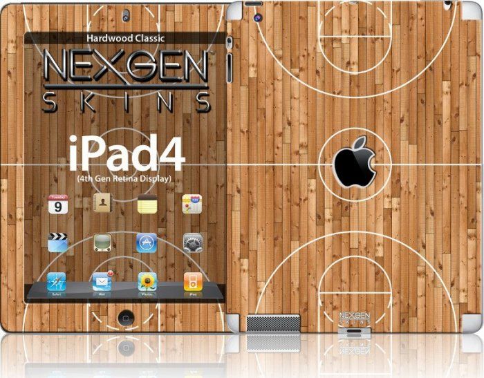 Set lekurash Nexgen Skins për iPad 2 3 4, efekt 3D Hardwood Classic, ngjyrë dru