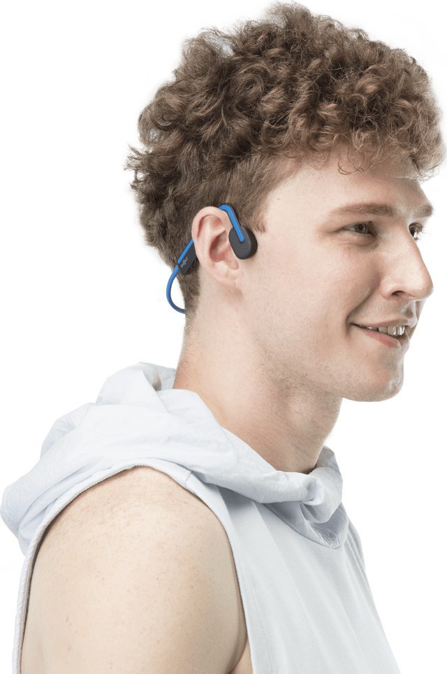 Kufje pa tela Shokz OpenMove, Bluetooth, dizajn i hapur, blu