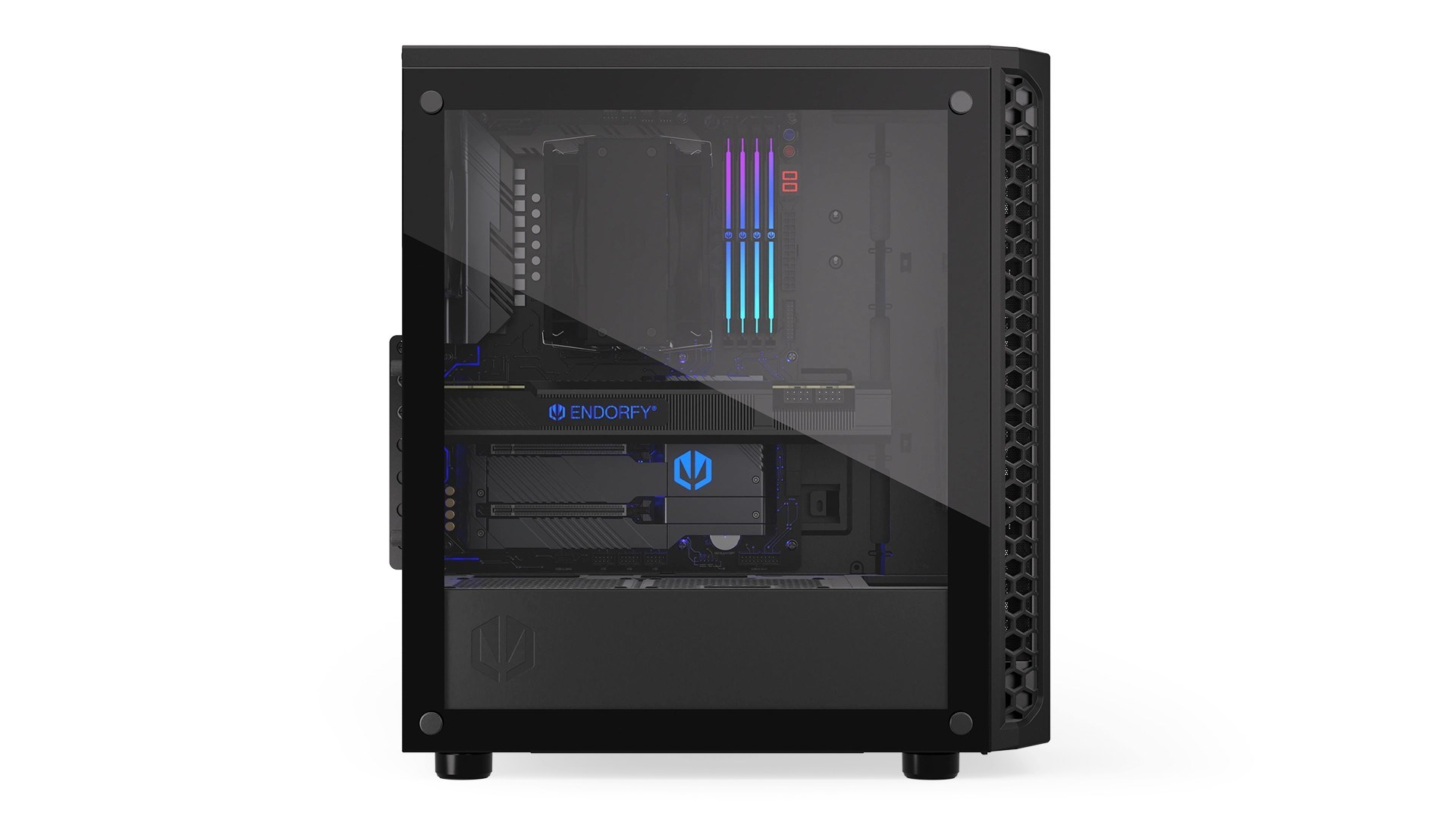 Kuti kompjuteri Endorfy Signum 300 Core EY2A004, ATX, me xham të temperuar, e zezë