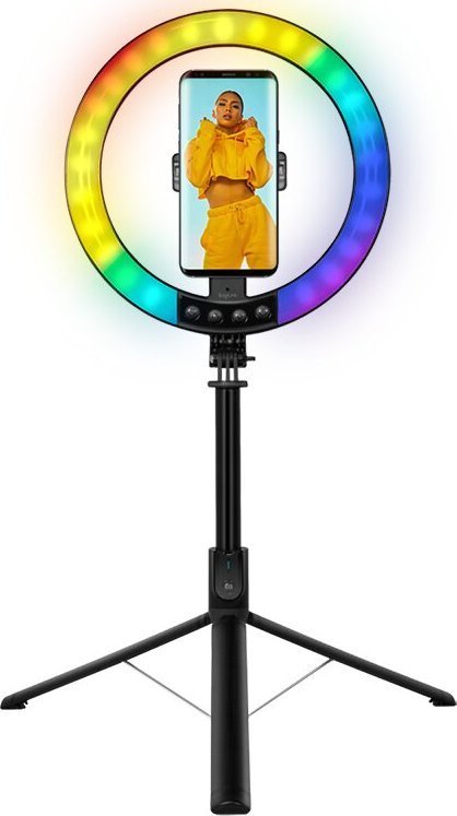 Selfie stick me ring light LogiLink DM, 20cm, LED, i zi