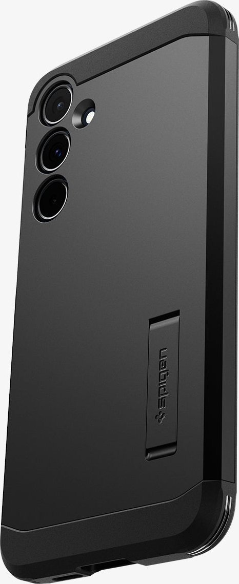 Mbulesë telefoni Spigen Tough Armor për Samsung Galaxy A55 5G, mbrojtëse, me mbajtëse, e zezë