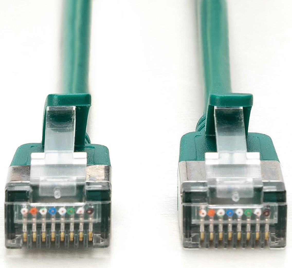 Kabllo rrjeti Digitus CAT 6A Slim Patch, 0.5m, e gjelbër