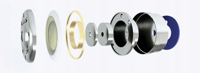 Kufje në vesh TRUTHEAR X Crinacle Zero BLUE2, dy drajvera dinamikë, kabëll i shkëputshëm 3.5mm, blu