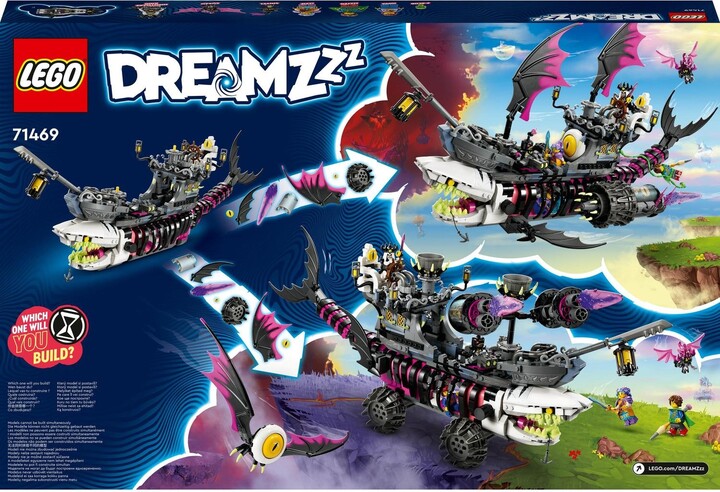 Figurë LEGO® DREAMZzz™ 71469 Nightmare Shark Boat
