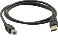Kabllo USB C-Tech USB-A - USB-B (CB-USB2AB-18-B), 1.8 m, e zezë