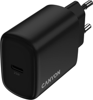 Karikues muri CANYON OnCharge 250, 25W, 1x USB-C PD, prizë EU, i zi