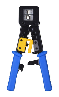Vegël krimpuese Alantec NI040, për RJ45 RJ12 RJ11, për konektorë EZ pass-through, e zezë