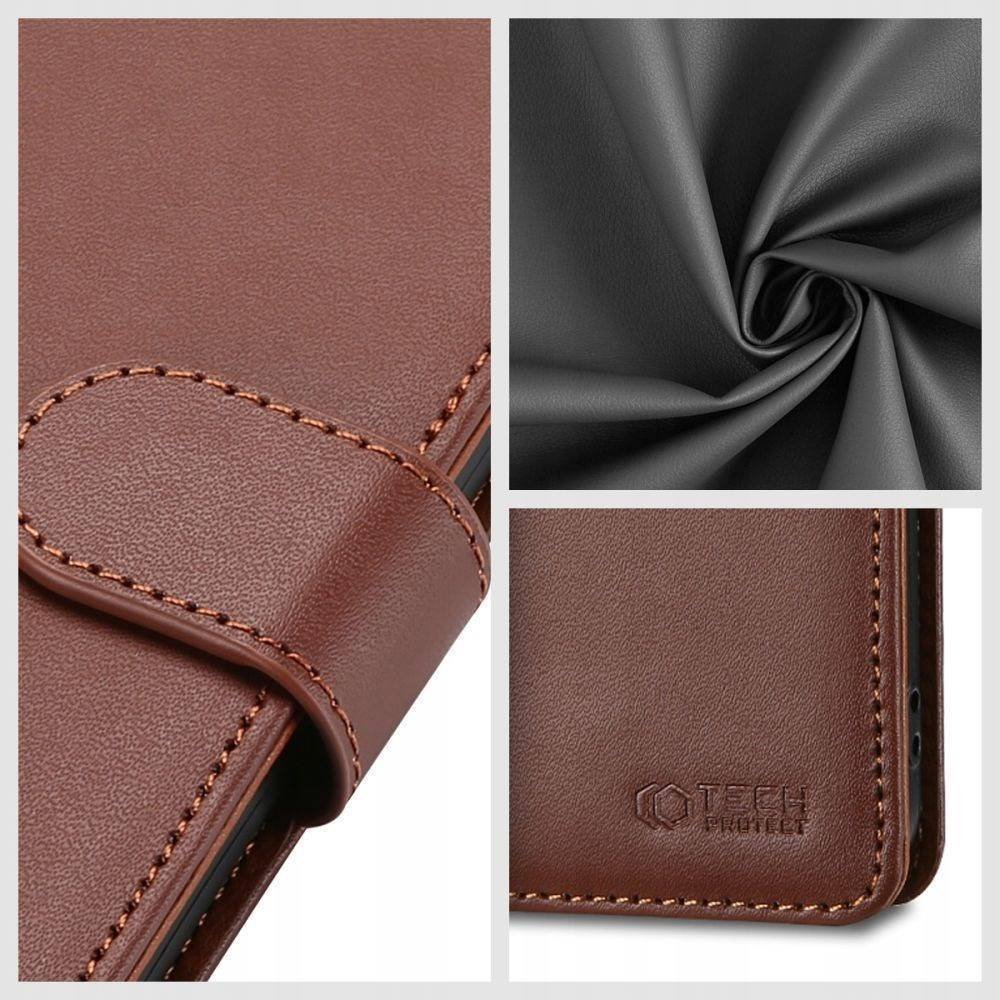 Këllëf portofol Tech-Protect për Xiaomi Redmi 12C, lëkurë ekologjike, me magnet, i zi