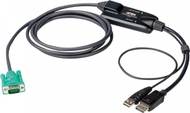 Konvertues DisplayPort për konzolë Aten CV190, Full HD 1080p, 1.8m, i zi